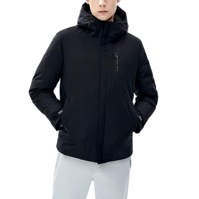 FILA Fw22 Simple Warm Down Jacket Men Outerwear Black F11M247903F-BK