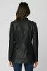 Handmade Stylish Casual Formal New Black Women's Blazer Genuine Lambskin Leather
