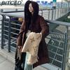 BITCED Women's Down-Filled Cotton Coat - Autumn/Winter Mid-Length, Elegant and Tailored, Knee-Length, Thickened Outerwear