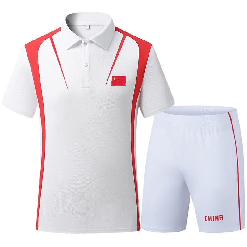 Summer Chinese Team Polo Shorts & Pants Sports Set - Student Group Uniform
