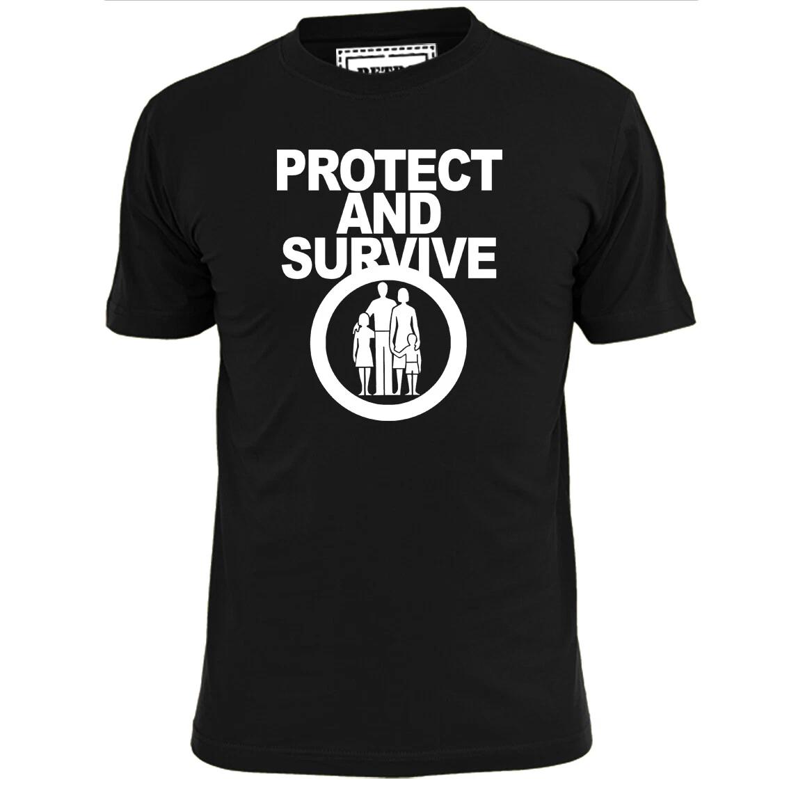 

Mens Protect And Survive T shirt Peace Anti War 2XL
