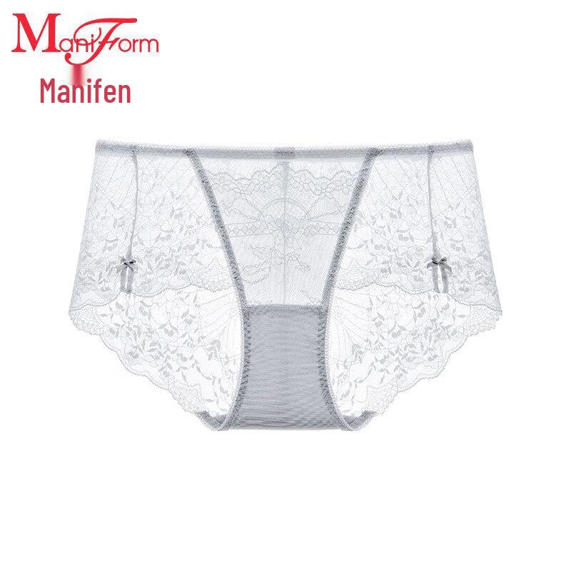 Maniform Lightweight Lace Mid-Low Waist Briefs