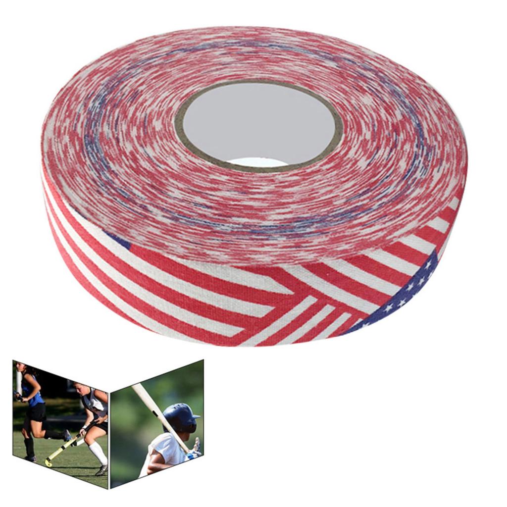 2.5cmx25m Hockey Protective Tape Sport Badminton Pole Pads Hockey Stick Tapes Stars & Stripes