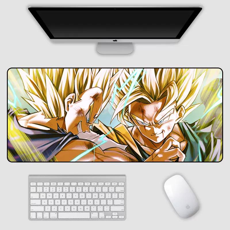 2026 Dragon Ball Leather Mouse Pad Son Goku Printing Pattern Large Size Game Gaming Keyboard Pad Boys Office Animation Non-slip Table Mat