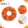 Accenti per la Casa Autunnale da Interno Ghirlanda di Zucca in Velluto Appendiporta, Ghirlanda del Ringraziamento, Ghirlanda Artificiale Rustica di Vite Decorazione Raccolta Autunnale per Ingresso Finestra,