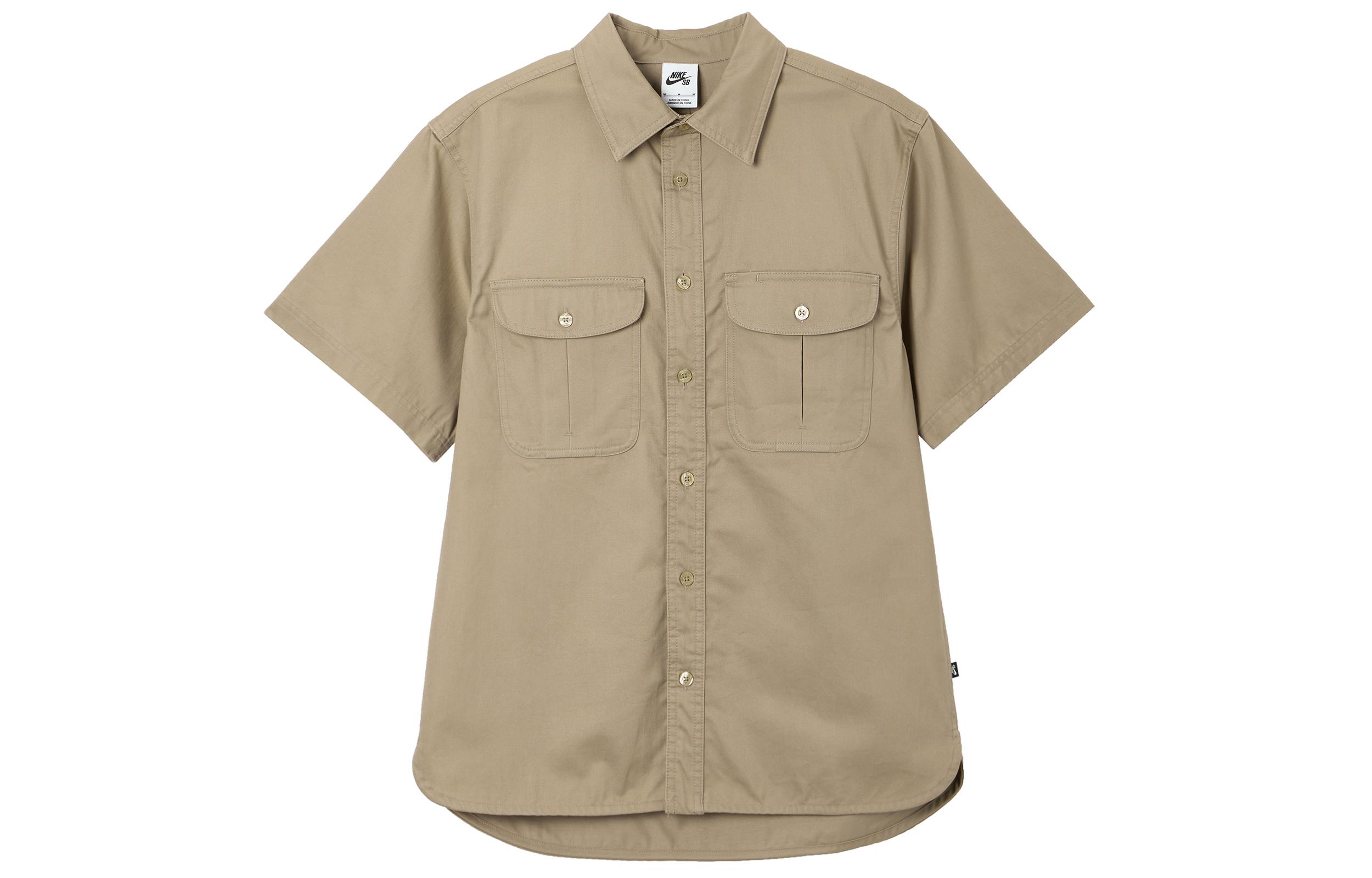 Nike Shirts Unisex Khaki Lapel Moderate Other FQ0400-247 L