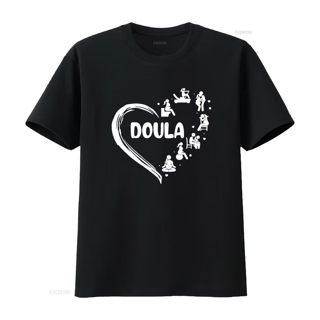 Doula T Shirt Thank You For Supporting Midwife Labor And Delivery Birth Prenatal Heart Pattern Design vintage Washed Stretched