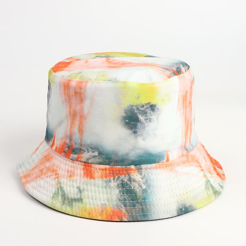 Gorro de pescador con efecto tie dye en color rosa vibrante: gorro de pescador reversible, liviano y protector solar para mujer: regalo perfecto para el Año Nuevo chino y el día de San Valentín