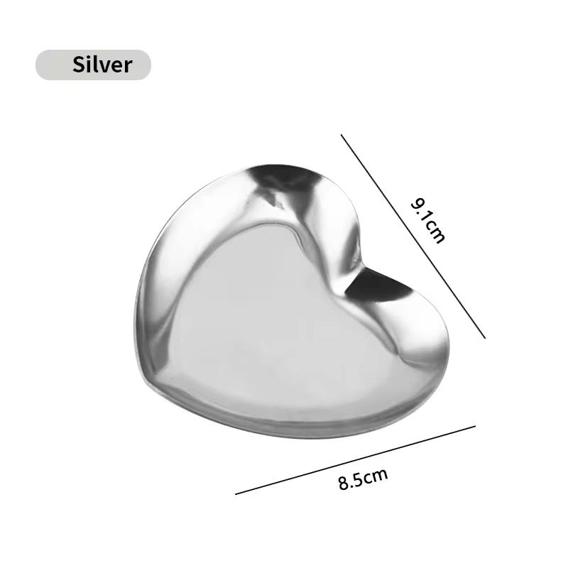 Nordic Gold Oval Plate Jewelry Box Key Tray Stainless Steel Metal Multi-functional Creative Fruit Dried Fruit Storage Tray