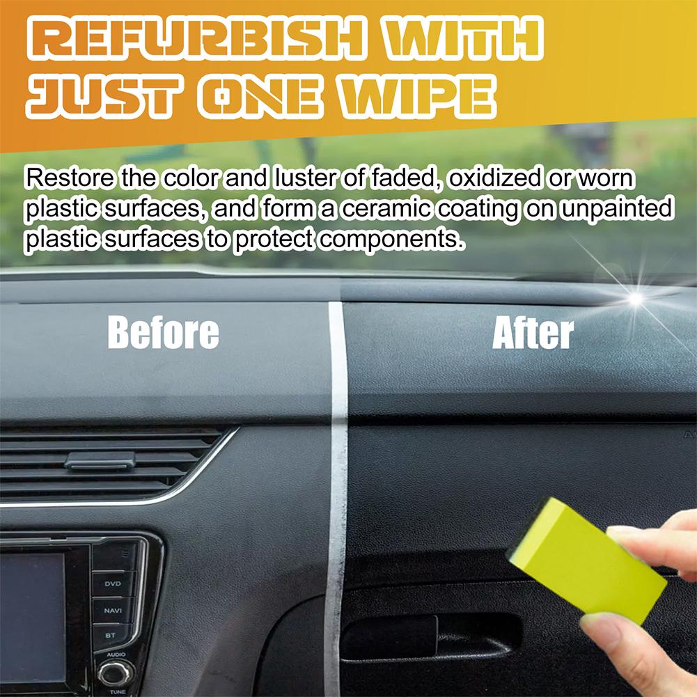 Car Plastic Cleaner Interior Parts Clean Polishing Dashboard Plastic Long-lasting Agent Coating Agent Renovating Crystal Cl N4C5