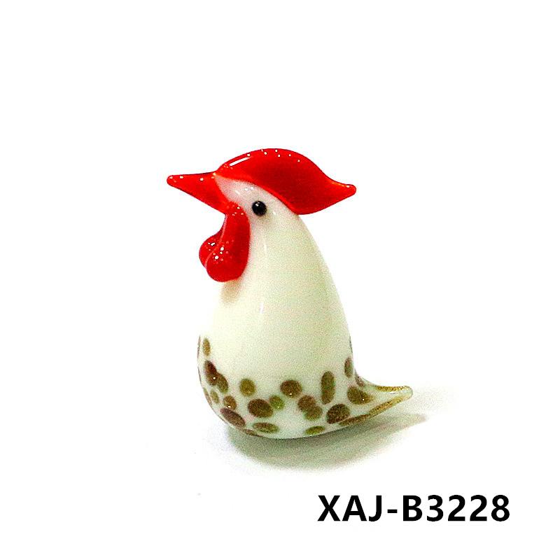 Easter Decor Kawaii Glass Chick Ornaments Cute Animal Mini Figurine for Diy Fairy Garden Dollhouse Home Desk Decoration Supplies