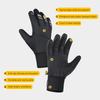 Winter Warm Cycling Gloves Touch Screen Waterproof Windproof Reflective Ski Riding Gloves