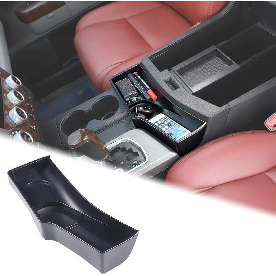 

Car Central Control Storage Box Compatible with Toyota Tundra/Sequoia 2007-2013Center Console Front Armrest Box Multifunctional Storage Gear Shift чёрный