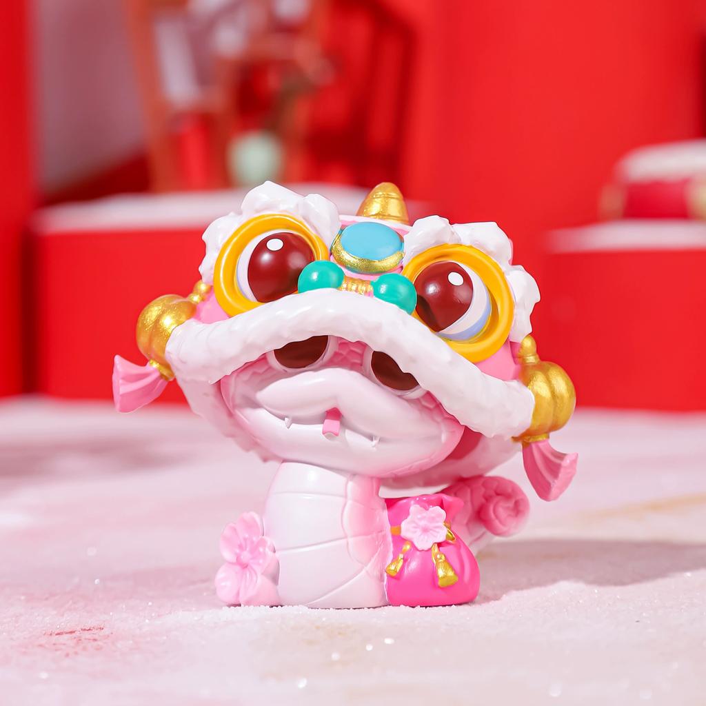 Anul șarpelui figurine drăguț șarpe miniatural statuie norocoasă șerpi ornament cadouri creative de Anul Nou pentru copii