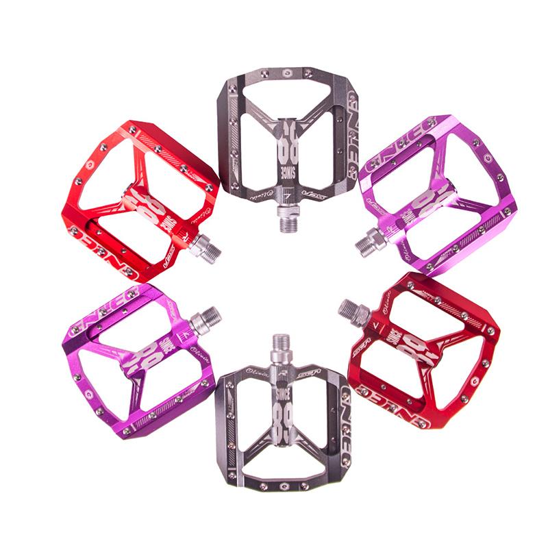 ENLEE MTB Road Bike Ultralight Sealed Pedals CNC Cycling Part Alloy DH XC Hollow Anti-slip Bearings Du System Mountain 12mm Axle
