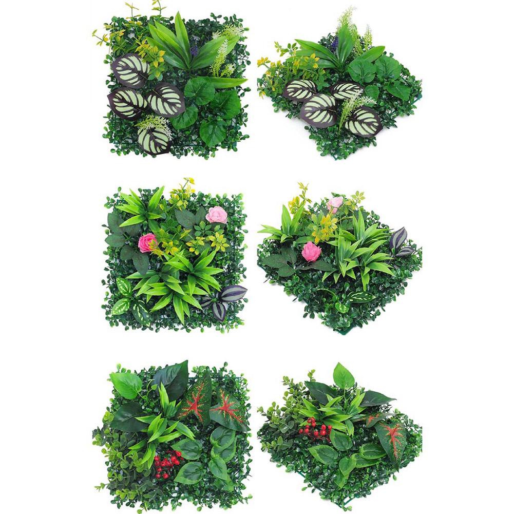 Mur de plantes artificielles Résistant aux UV Décoration murale Installation facile Design