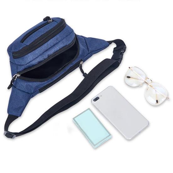 Outdoorové sporty Turistika Muži Ženy Plátěná kapsa na zip Taška v pase Fanny Pack Pouzdro