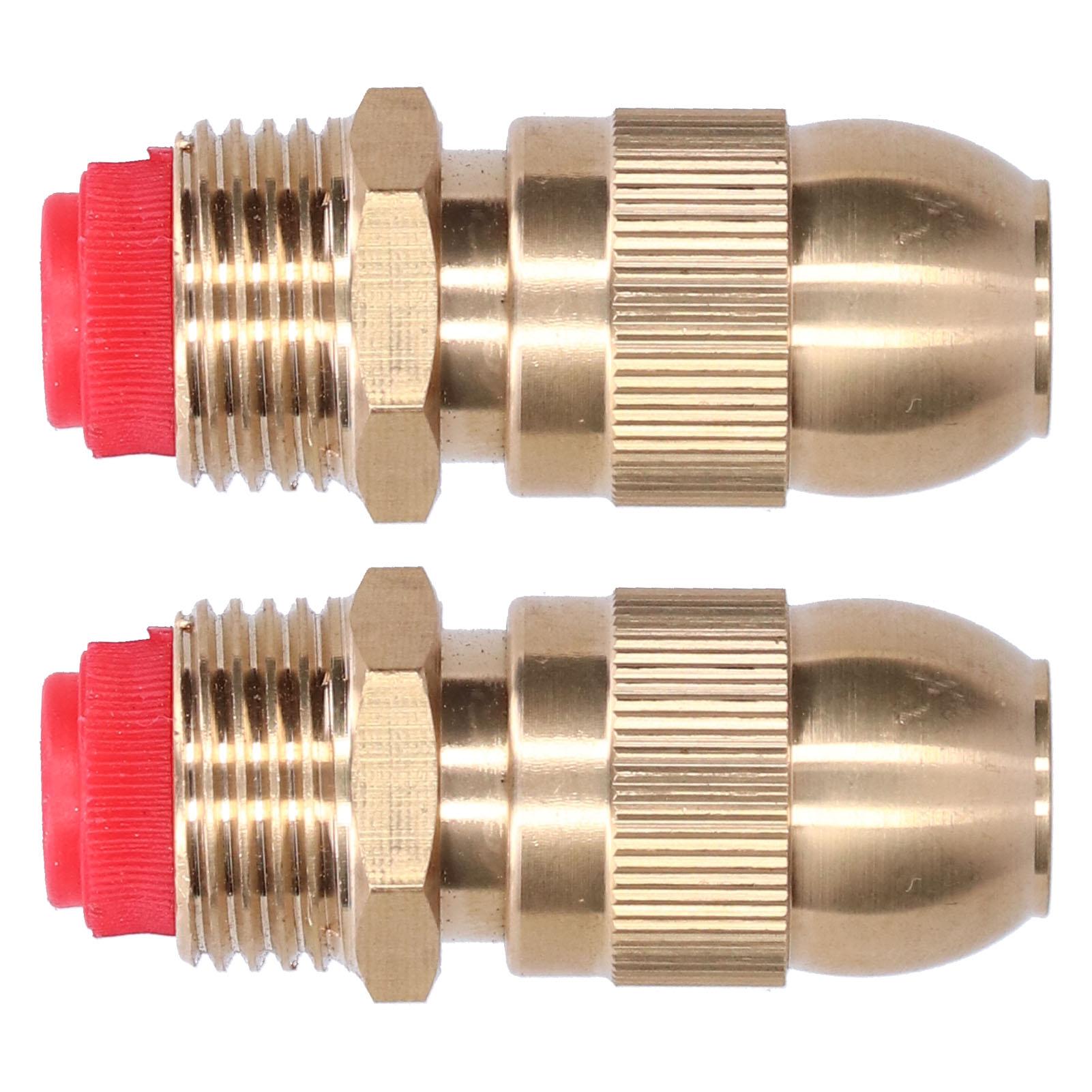 

2Pcs Adjustable Watering Sprinkler G1 2 Male Thread Garden Lawn Brass Sprayer Nozzle