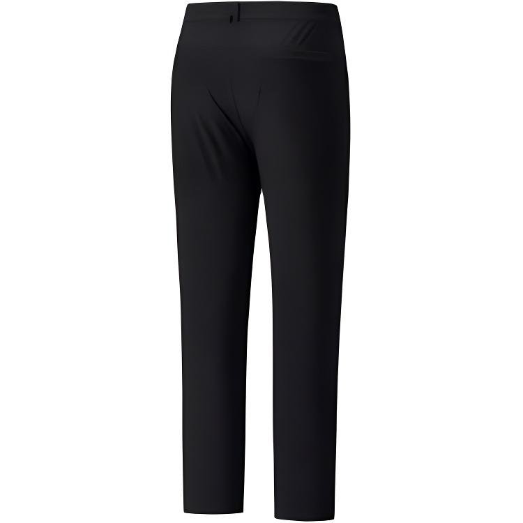 Anta Champion All-Weather Series Simple Solid Color Straight Leg Zipper Casual Pants Men Pants Basic-Black 152530501-1