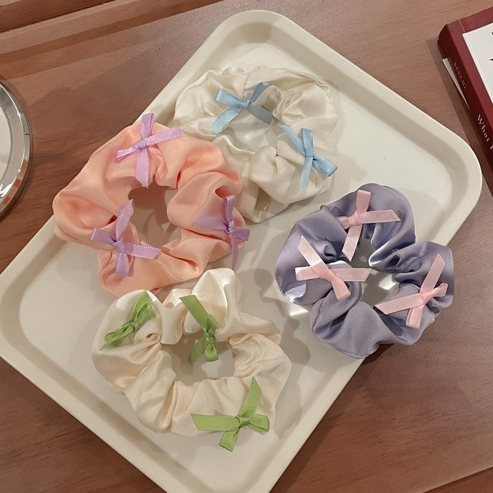 Korean Puff Hair Rope Solid Color Scrunchie New Hair Band for Meatball Head