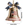 US 250th Bell Ornament US Founding Commemorative Ornament 1776-2026 250th America's Founding Keepsake Bell for Christmas Tree
