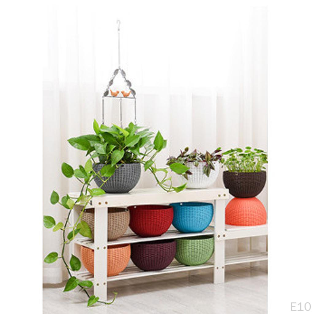 Flower Plant Planter Hanging Pot Chain Home In/outdoor Decoration