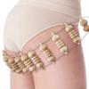 Wooden Massage Roller Rope Eliminate Local Fat Relaxation Muscle Roller Massager Portable Burrfree Lymphatic Drainage Massager