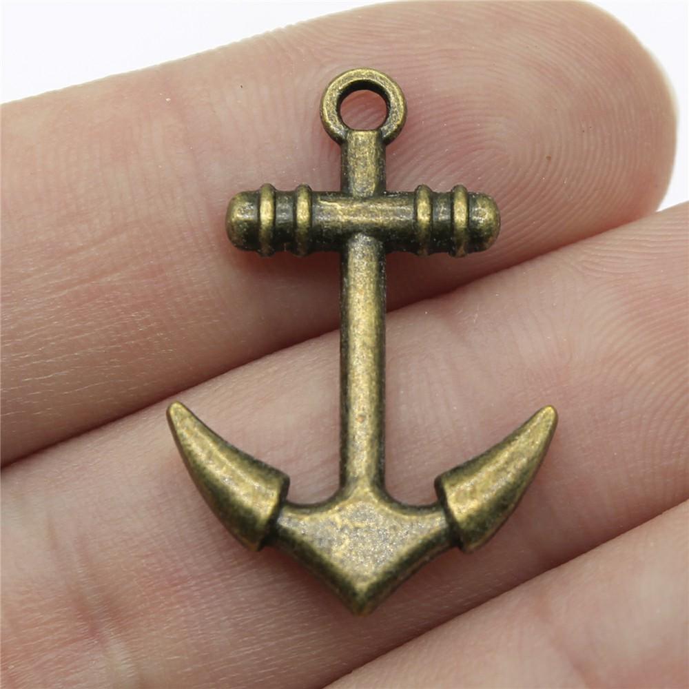 4 Pieces Mix Ship Anchor  Decor Charms For Jewelry Making Boat Anchor Diy Craft Supplies Men Jewelry Decorative Jewelry Gift