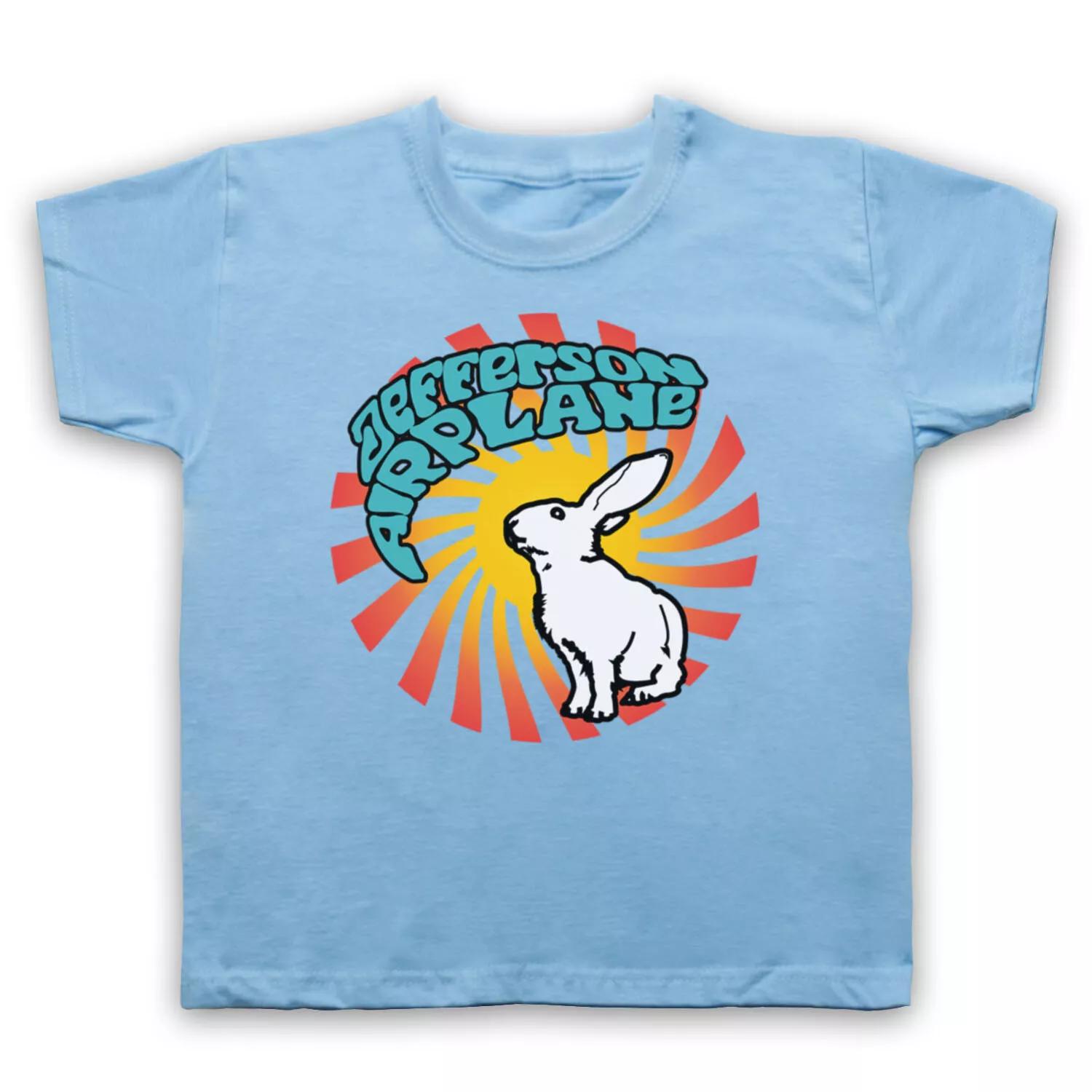 JEFFERSON AIRPLANE WHITE RABBIT UNOFFICIAL ROCK BAND KIDS CHILDS Boys Baby Children T-shirt 130