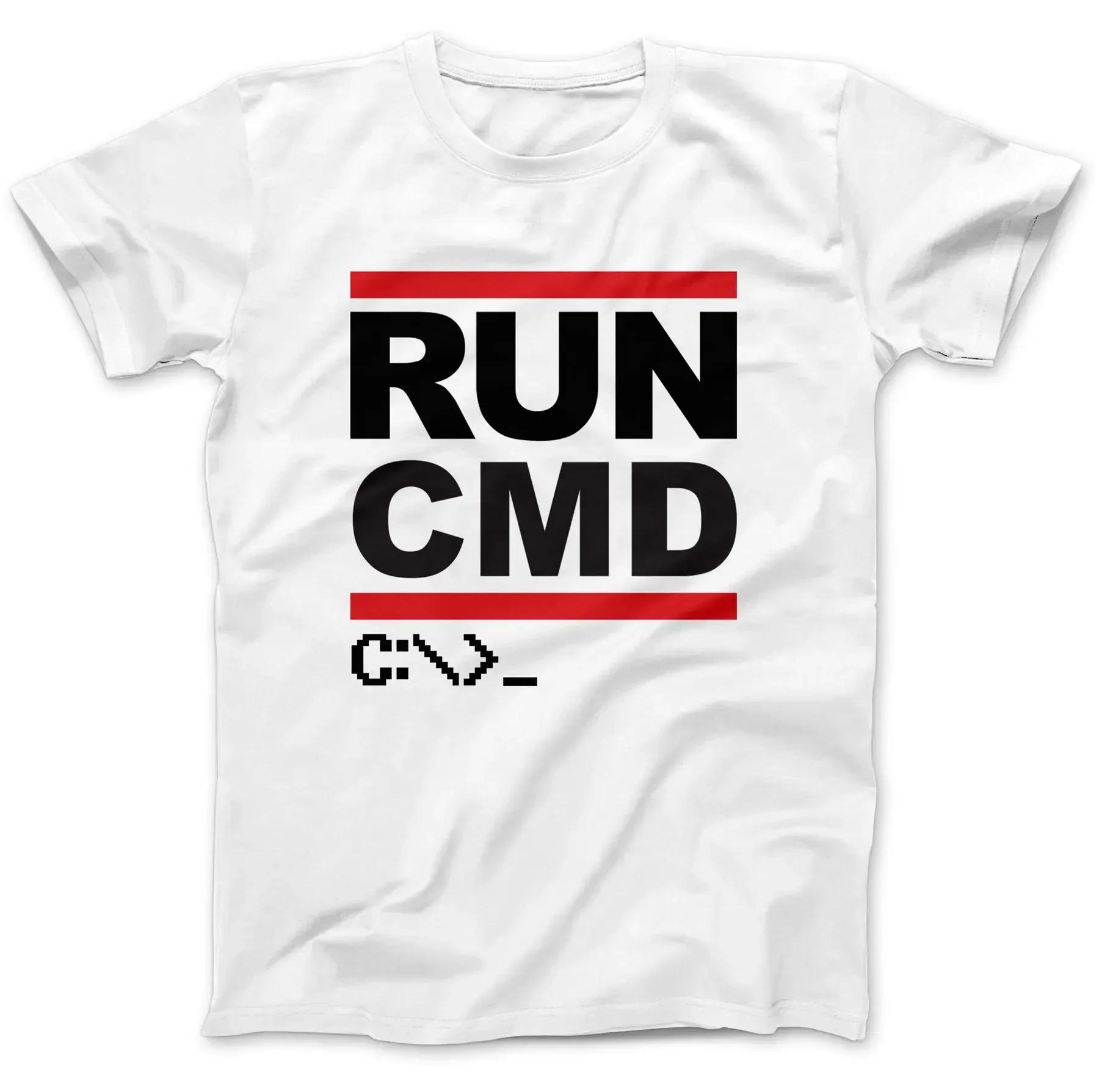 Geek Nerd Funny Gift Runer CMD Computer Programmer TShirt 100 Cotton ONeck Summer Short Sleeve Casual Mens Tshirt Size S3XL S