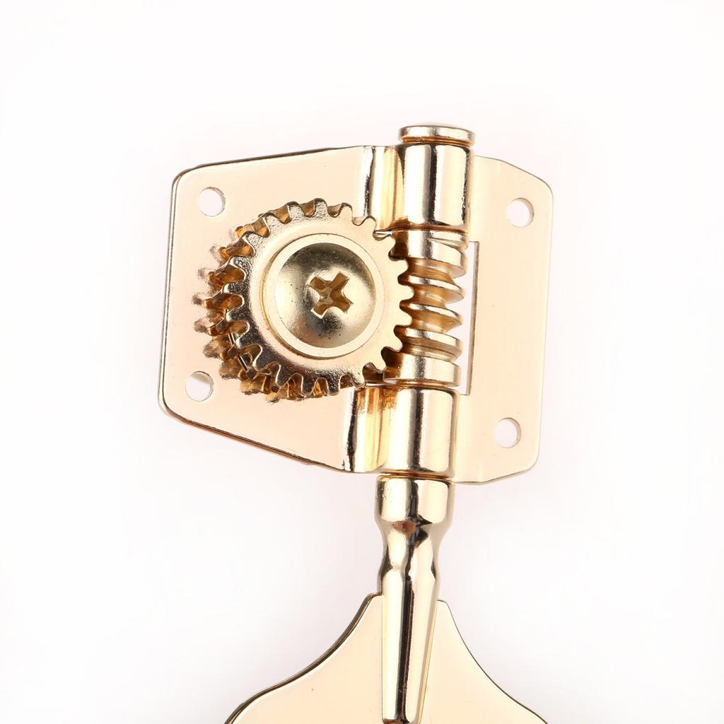 Musiclily Pro L2 + R2 Bass Tuners for 4-String Electric Bass, Gold