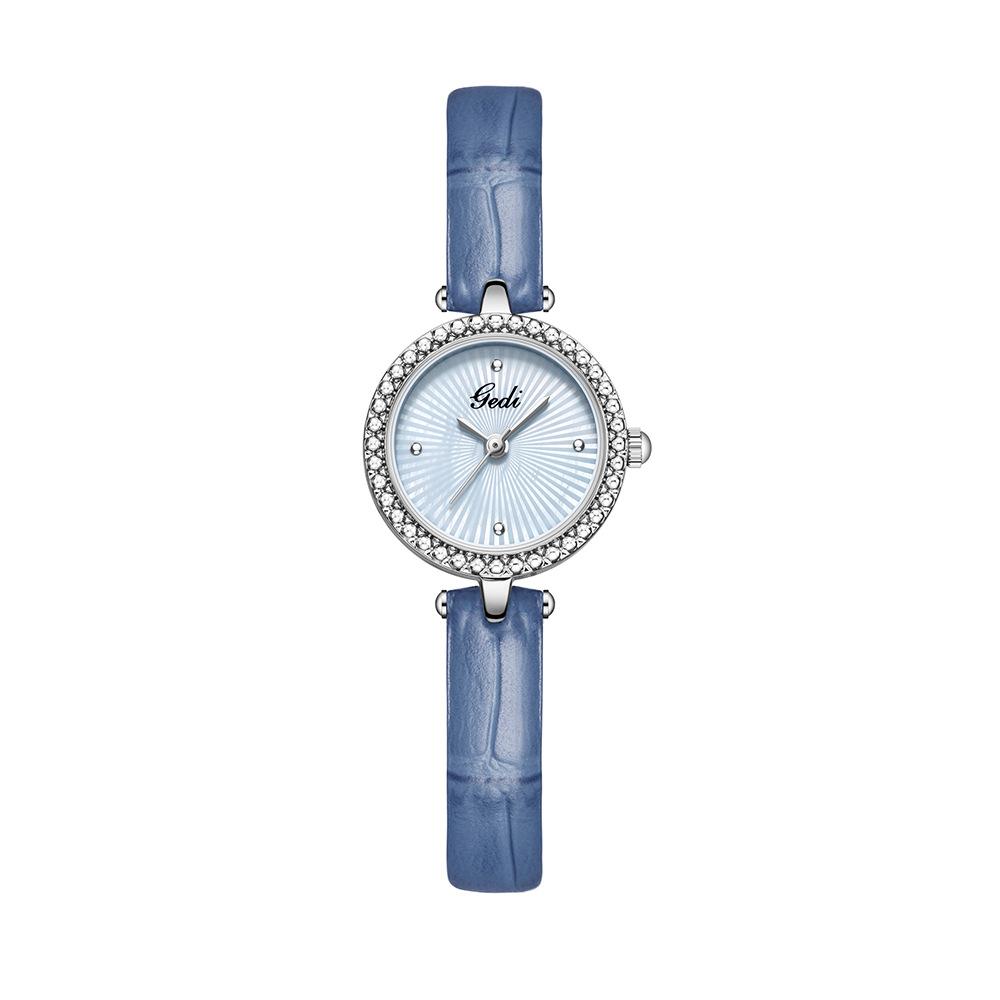Niche Design Sense Ray Texture Women'S Watch Small Exquisite Fashion Temperament Women'S Leather Quartz Watch