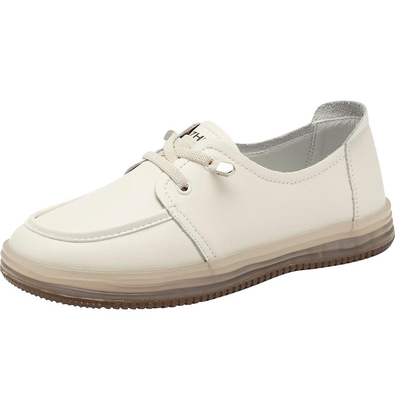 ZHR Women s Cowhide Soft Sole Slip-On Shoes BT10 36