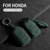 Car Remote Key Case Cover For Honda HRV XRV URV Vezel City Civic Jazz BRV BR-V Accord  4 Buttons Suede Keychain Holder Shell