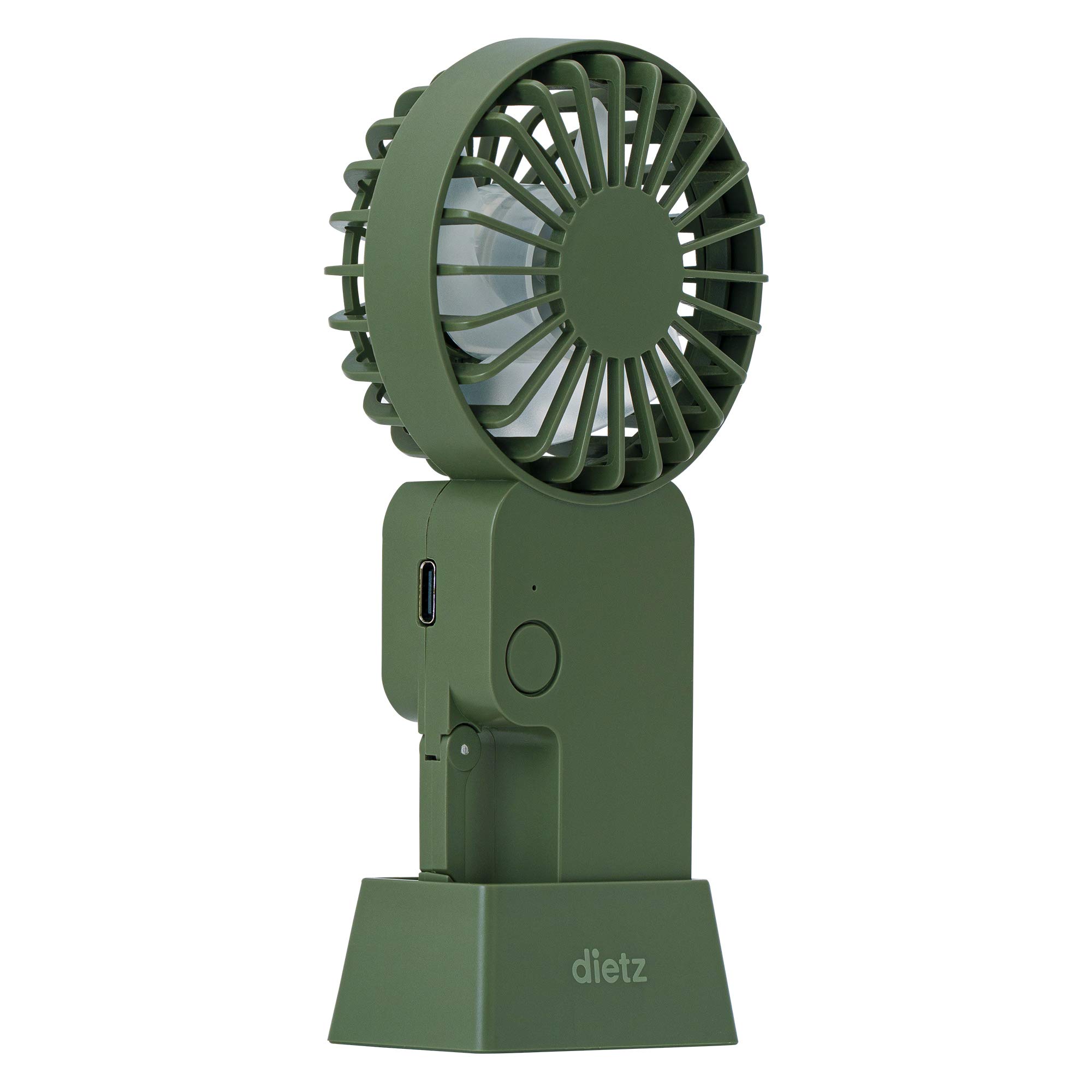 

Handy Fan Carabiner Dietz Quiet Electric Fan Mini Fan Stand Tabletop Type C (Khaki)