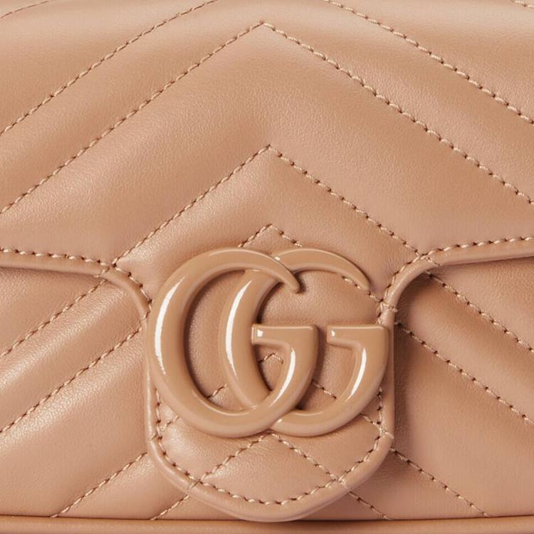 Gucci GG Marmont Matelasse Super Mini Bag Camelia Women Shoulder_bags Tan 476433-AABZK-2754
