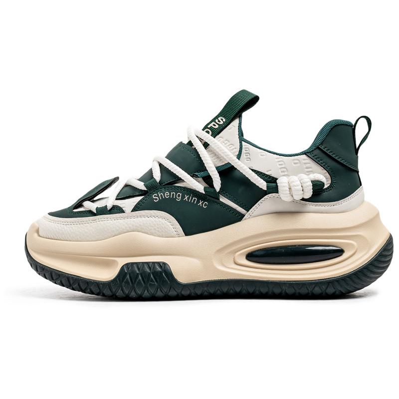 Personality Lace-up Chunky Sneakers Man Street Style Trend Men's Sneakers Low Cut Designer Platform Shoes For Man Casual Shoes