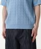 Musinsa Standard Cable Knitted Polo Shirt [Sky Blue]