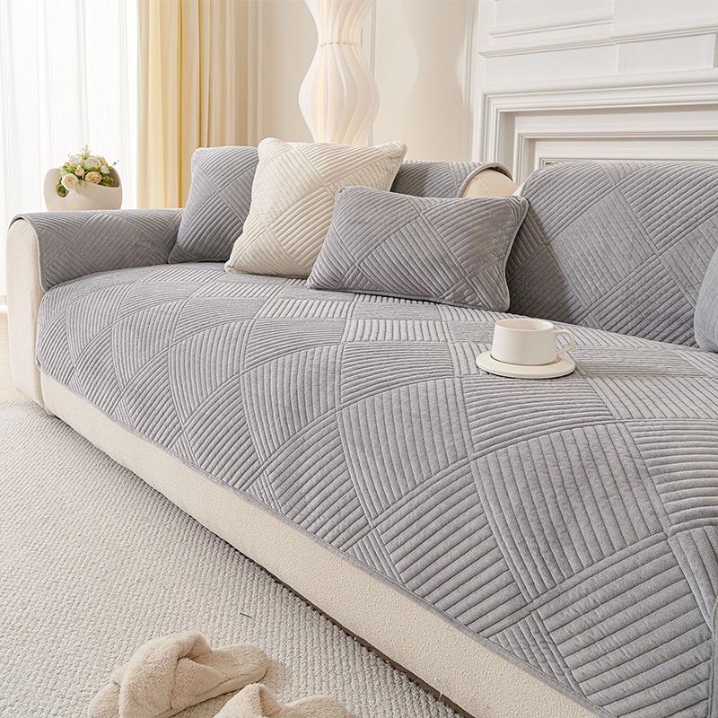 

1 шт. Однотонний м який чохол-килимок для дивана для вітальні, скандинавський кутовий диван-лаунж, рушник-накидка, нековзкий захисник домашнього дивана A 70x70cm 1pc