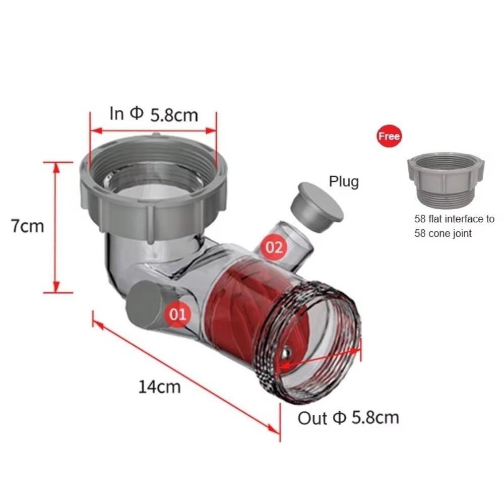 Curved Tube Sink Drain Check Valve Plastic Downpipe Tube Pipeline Accessory Pipeline Accessory