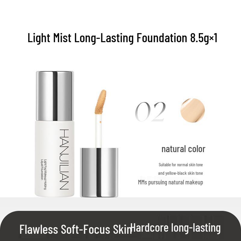

Han Ji Lian Long-Lasting Light Mist Foundation & Concealer - Non-Transferring, Brightens Skin Tone, Nude Makeup