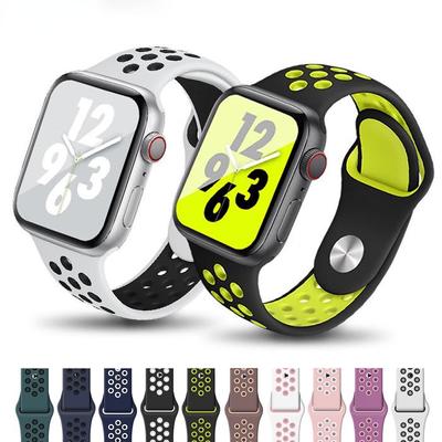 Λουράκι για λουράκι Apple Watch 44mm 40mm 49mm 45mm 41mm 42mm 45 mm Αθλητικό βραχιόλι σιλικόνης correa iWatch Series Ultra 8 SE 7 6 5 4 3 Band