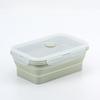 4pcs Large Capacity Silicone Lunch Box Rectangular Fresh Keeping Box Foldable Lunch Box  Adult