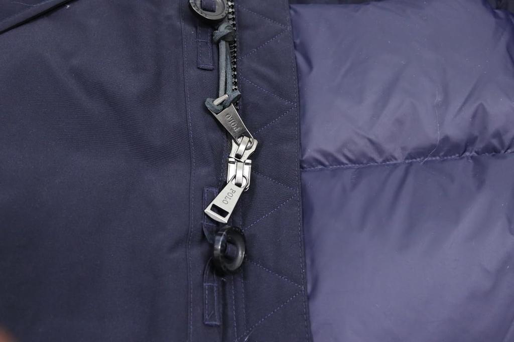 POLO RALPH LAUREN Performance Fur Hooded Down Size Navy Men's Jacket/Coat, XXL, (Product Code 01010041)