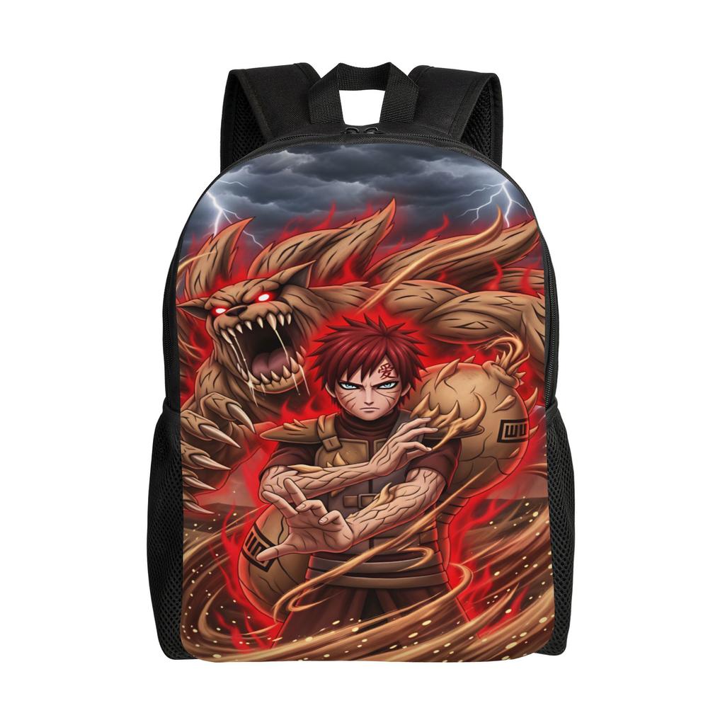 Uzumaki Gaara Kurama Shukaku Backpack Sport Backpacks Boy Design Print School Bags Leisure Rucksack