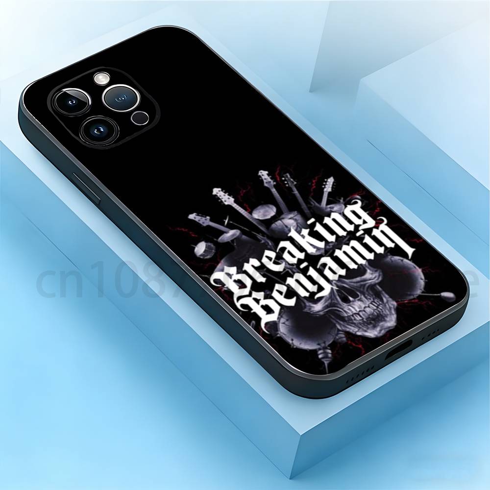 

Art - Breaking Benjamin Phone Case For iPhone 17,16,15,14,13,12,11,Pro,Max,Plus,Mini, Anti Fall Black Matte Soft Bumper iPhone15promax
