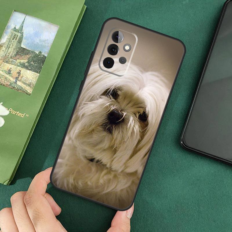 Maltese Dog Puppies Soft Cover For Samsung Galaxy A54 A53 A73 A13 A71 A51 A14 A52 A32 A12 A22 A52S Back Case