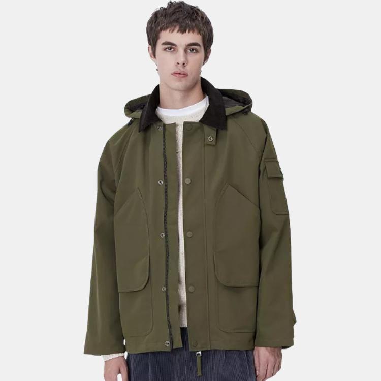 Carhartt WIP FW24 K Fullscreen Clarton Jacket Front Inner Pocket Square Label Long Sleeve Casual Loose Comfortable Jacket Men Jackets I033871-2JB-XX