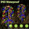 Outdoor LED Firework Christmas Decor Solar Lights Waterproof Garden Party Fairy Solar Lights for Landscape Lawn Pathway Patio
