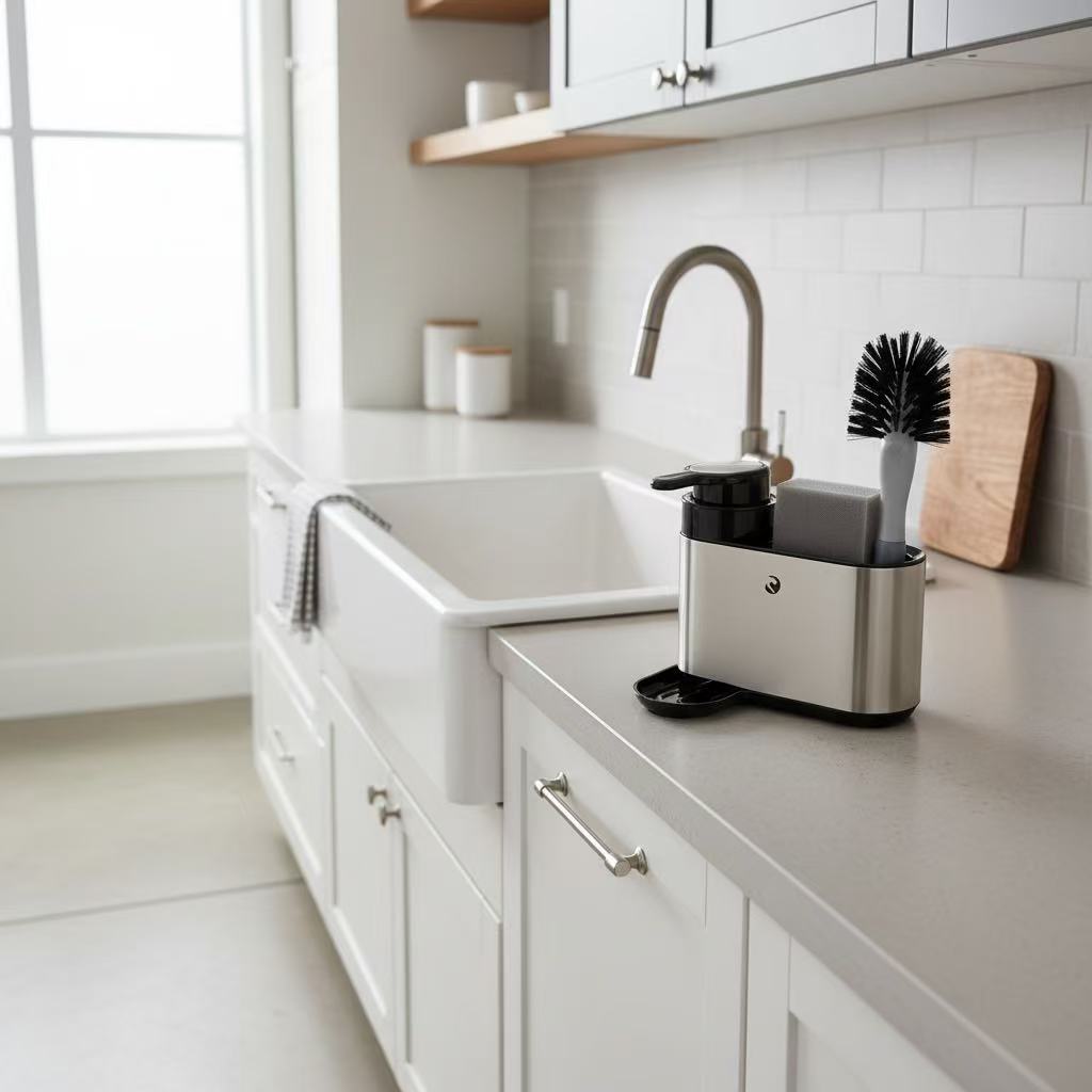 DISPYN Steel Stainless Steel Dishwashing Liquid Dispenser